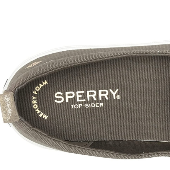 Sperry Olive Camo Slip on 🎉 Women's Pier Wave High Canvas Sneaker NWT - Picture 11 of 15
